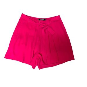 Zara Basic Pink Pleated Shorts - S
